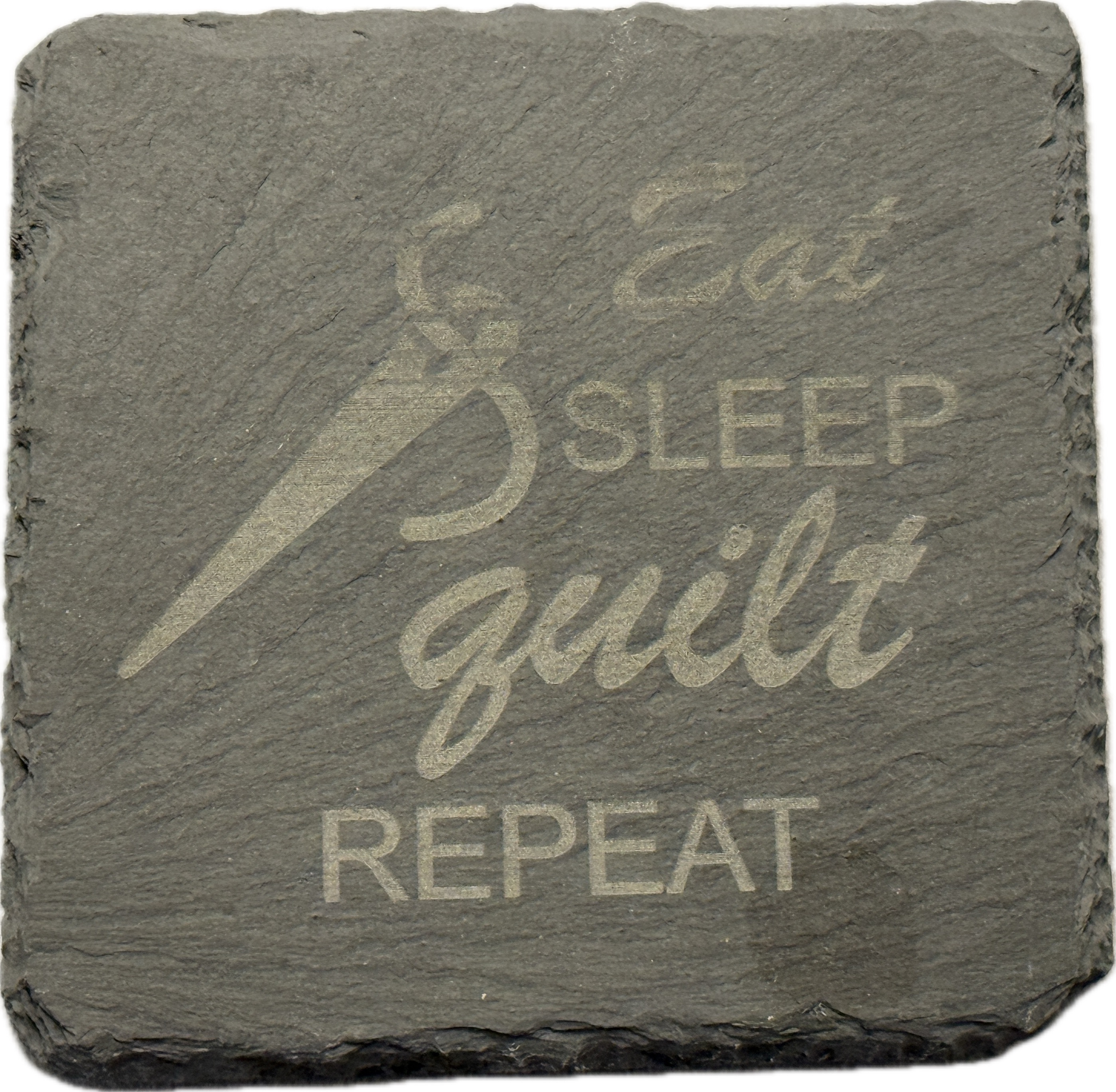 Quilter's Slate Coaster